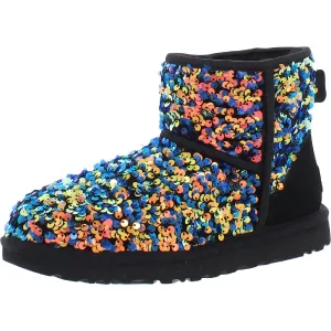 classic mini Womens Slip On Fashion Ankle Boots