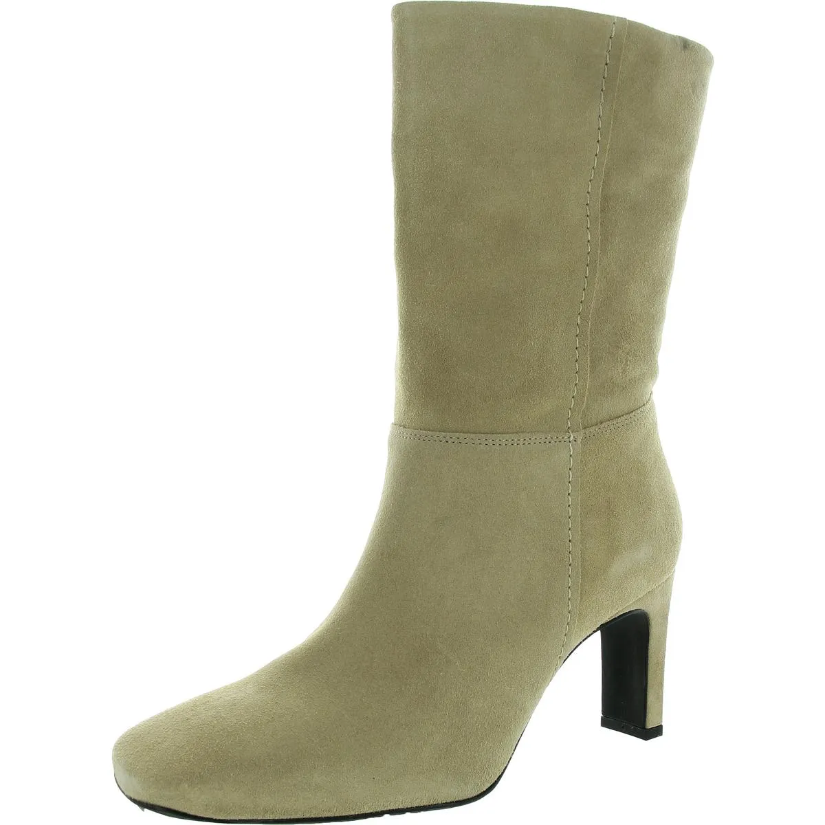 Claudette Womens Covered Heel Suede Ankle Boots