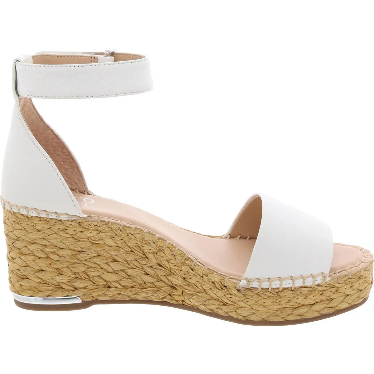 Clemens Womens Solid Leather Platform Sandals