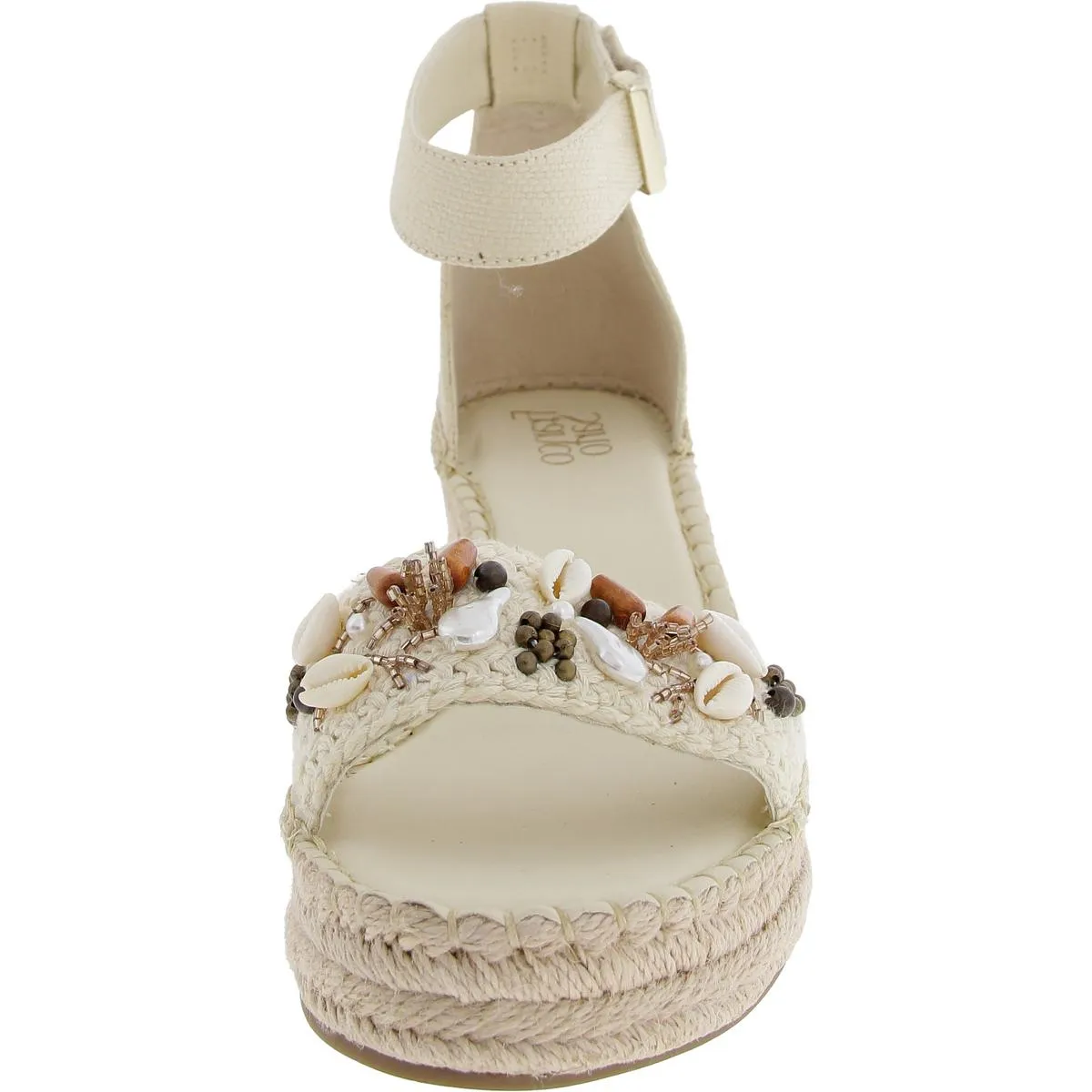 Clemens Womens Solid Leather Platform Sandals