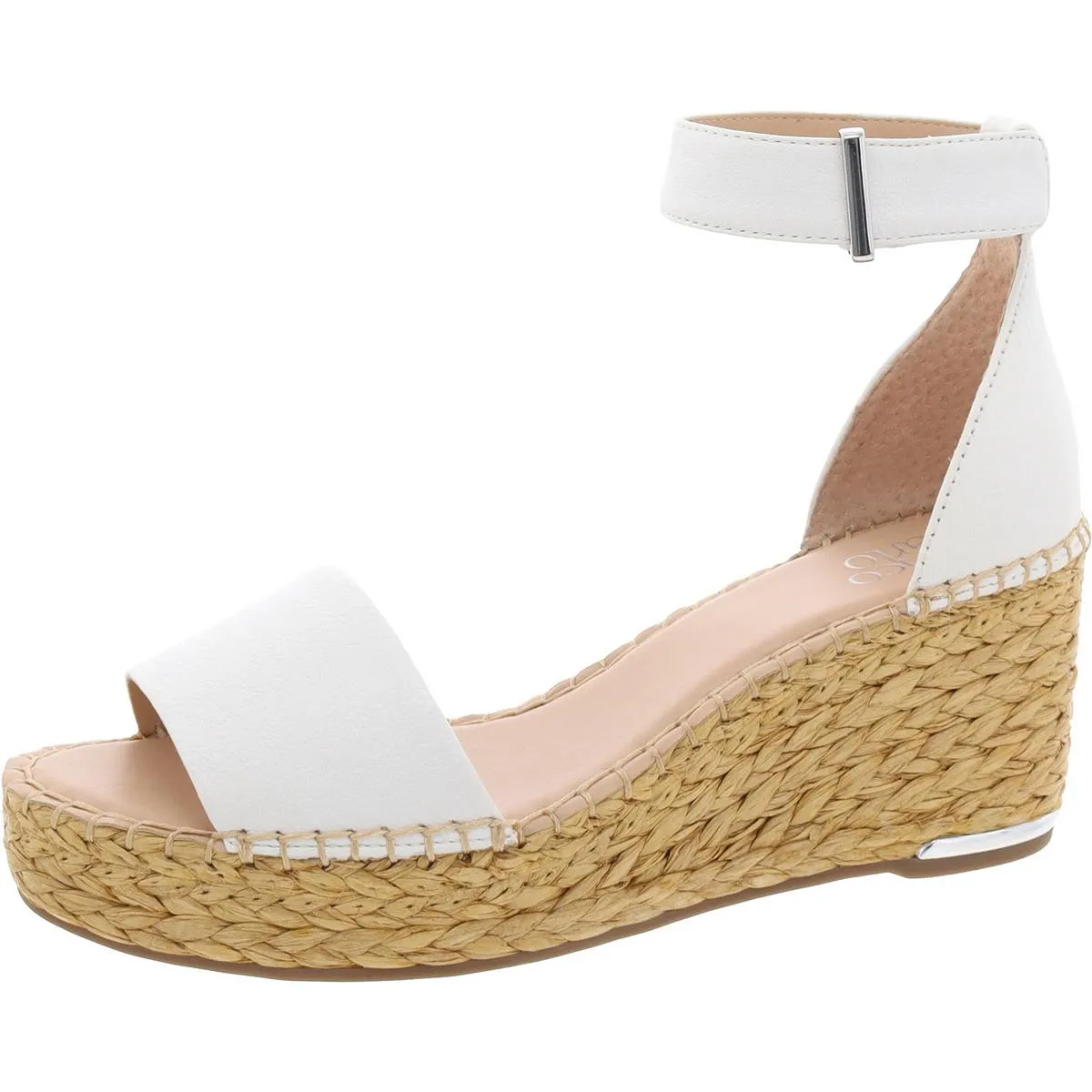 Clemens Womens Solid Leather Platform Sandals