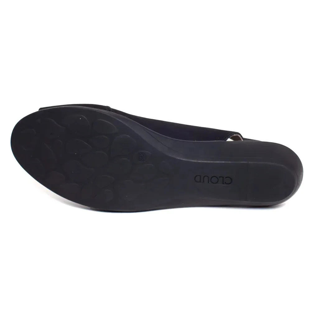 Cloud Footwear Caliber Vogue Longbeach Black Sandal (Women's)