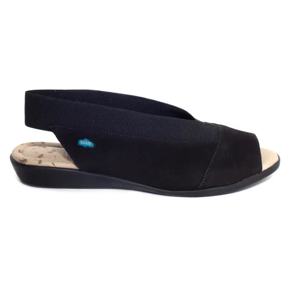 Cloud Footwear Caliber Vogue Longbeach Black Sandal (Women's)