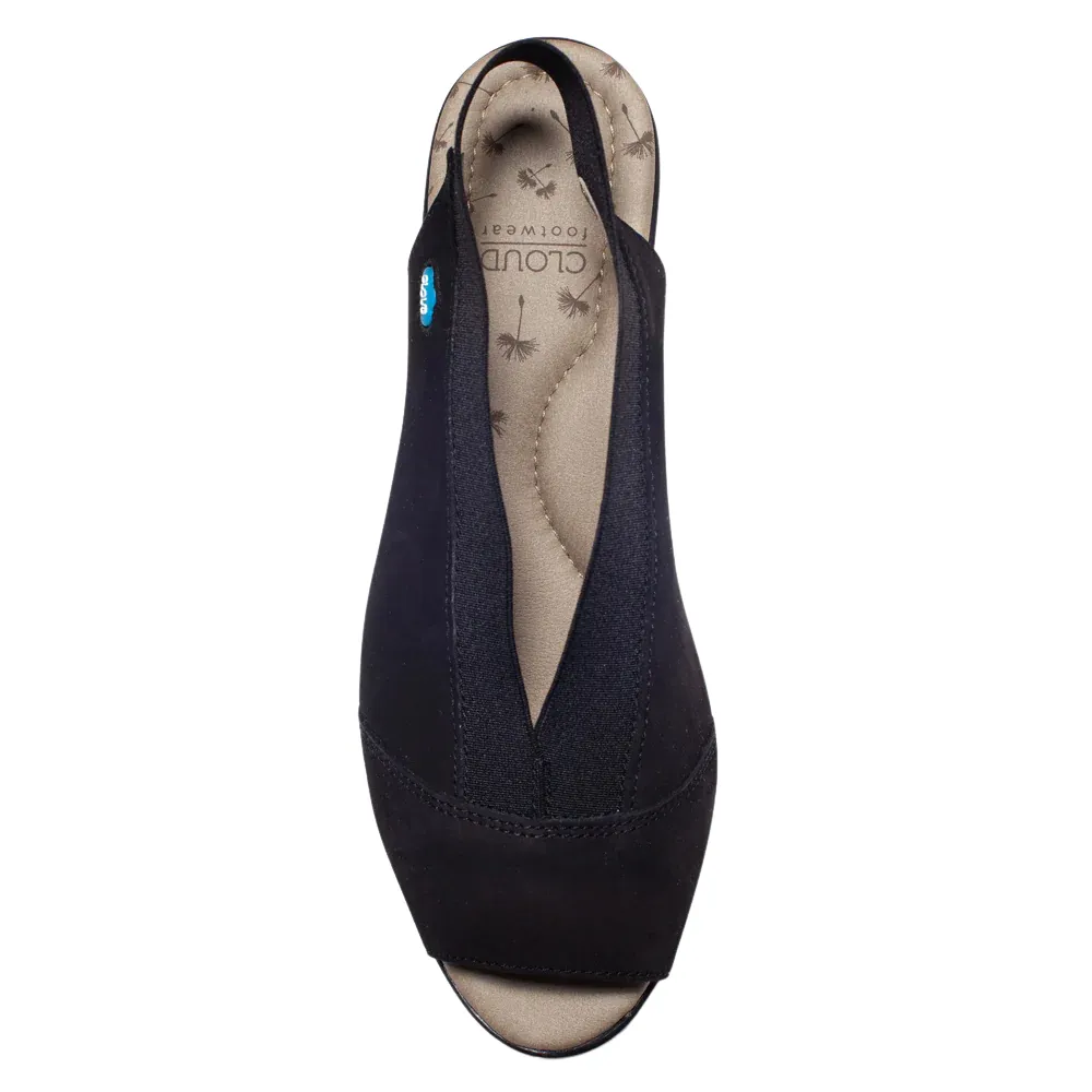 Cloud Footwear Caliber Vogue Longbeach Black Sandal (Women's)
