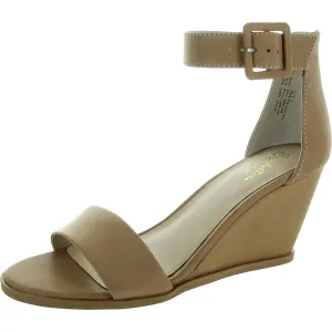 Cloud Nine Womens Suede Cheetah Wedge Sandals