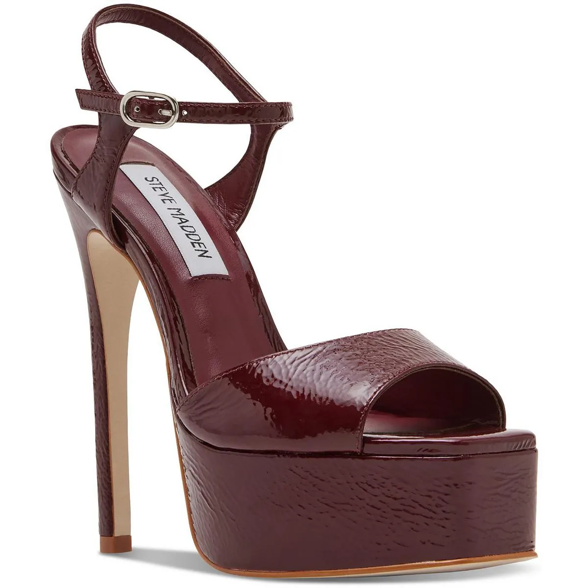 Cologne Womens Suede Peep-Toe Platform Sandals