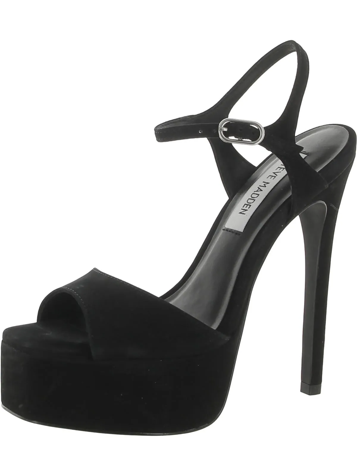 Cologne Womens Suede Peep-Toe Platform Sandals