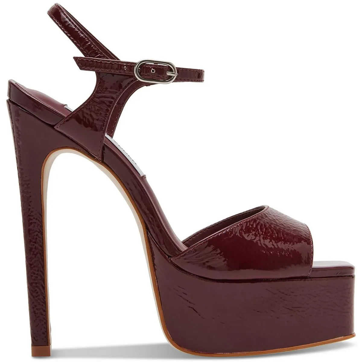 Cologne Womens Suede Peep-Toe Platform Sandals