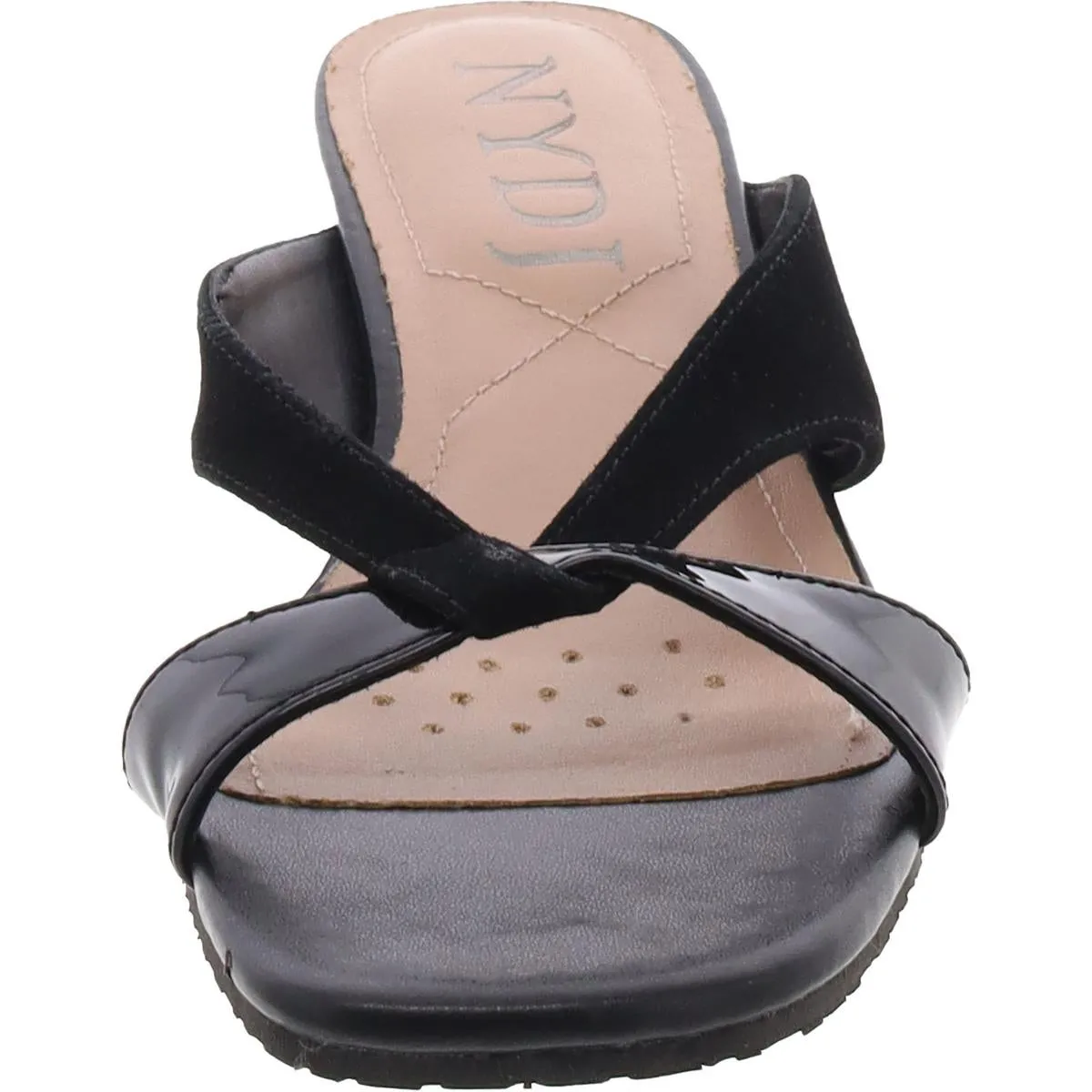Contessa    Womens Slip On Square Toe Wedge Sandals