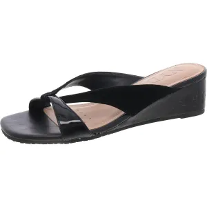 Contessa    Womens Slip On Square Toe Wedge Sandals