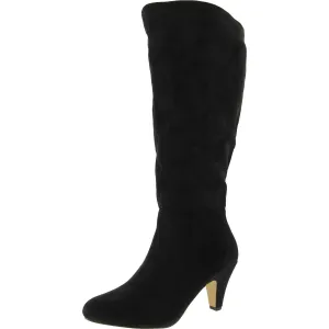 Corinne Plus Womens Wide Calf Faux Suede Knee-High Boots