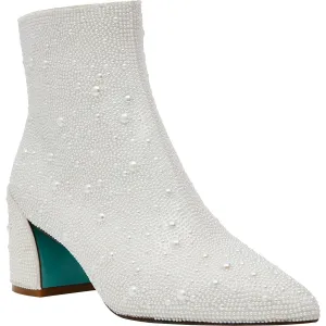Corry Womens Iridescent Pointed Toe Booties