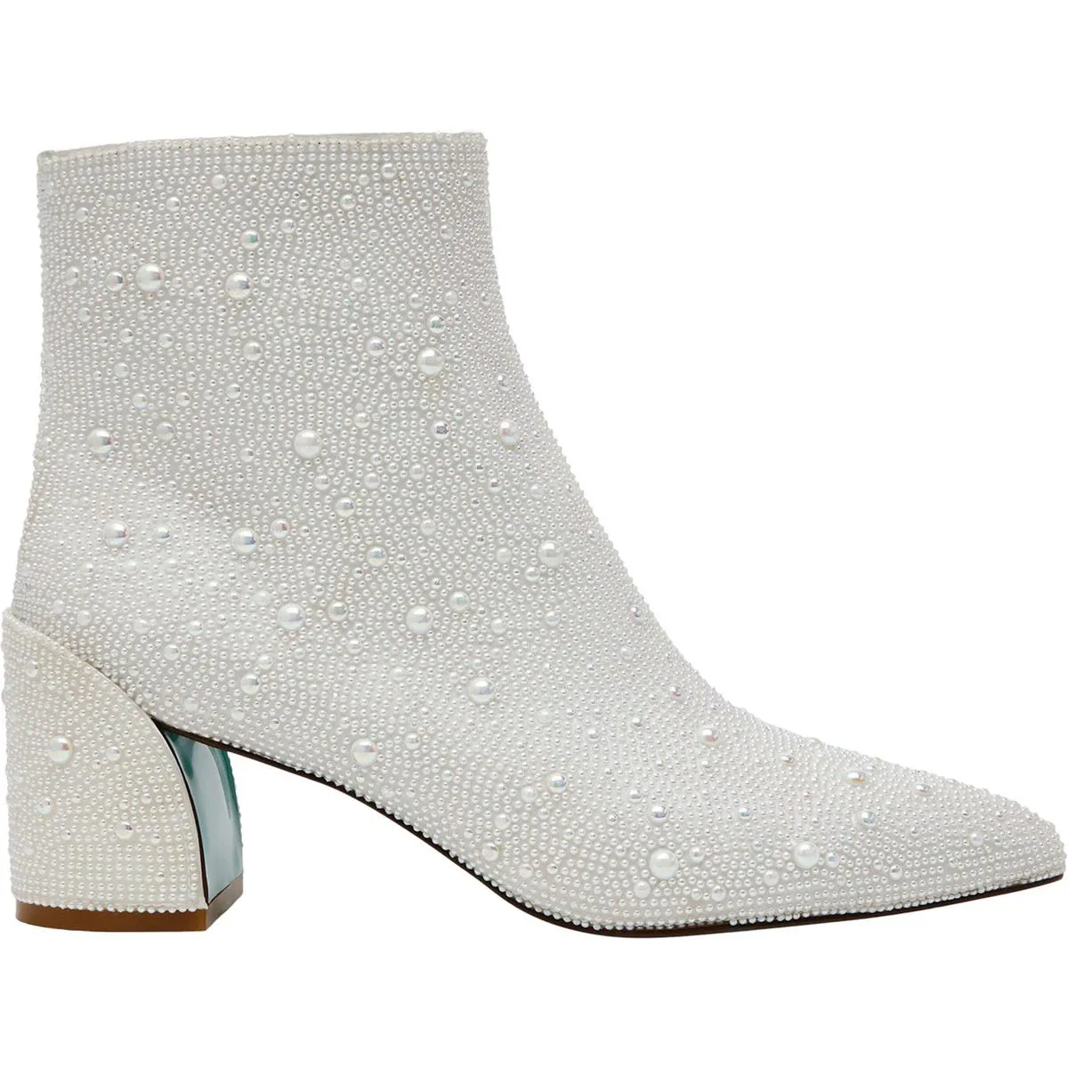 Corry Womens Iridescent Pointed Toe Booties