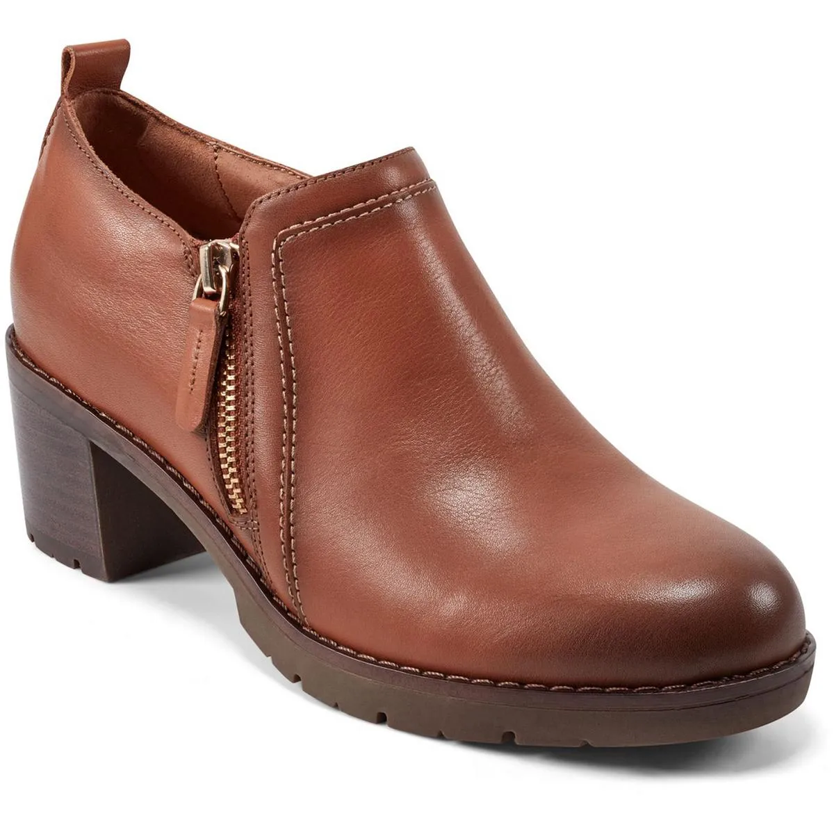 Cosa Womens Zipper Leather Shooties