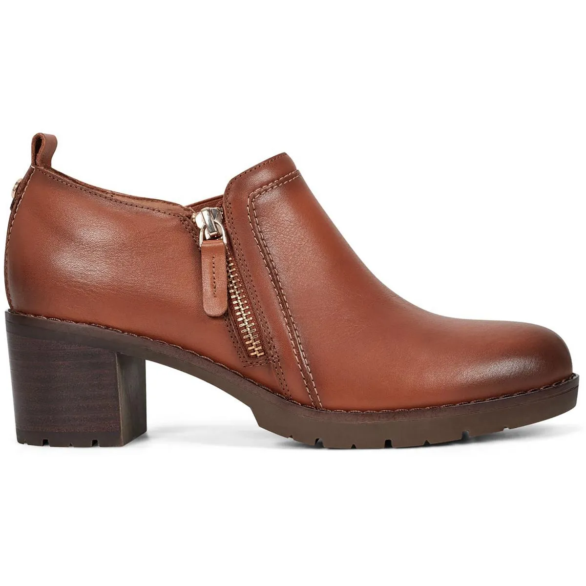 Cosa Womens Zipper Leather Shooties