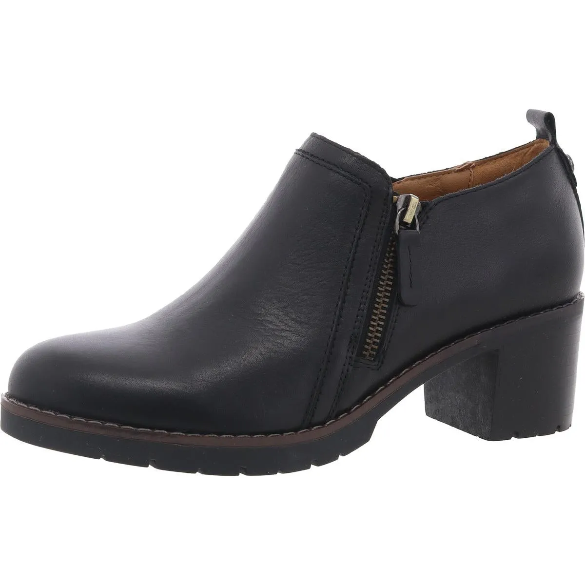 Cosa Womens Zipper Leather Shooties