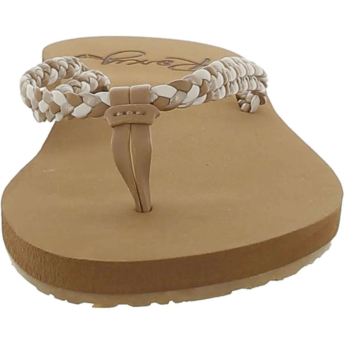 Costas Womens Flat Round Toe Flip-Flops