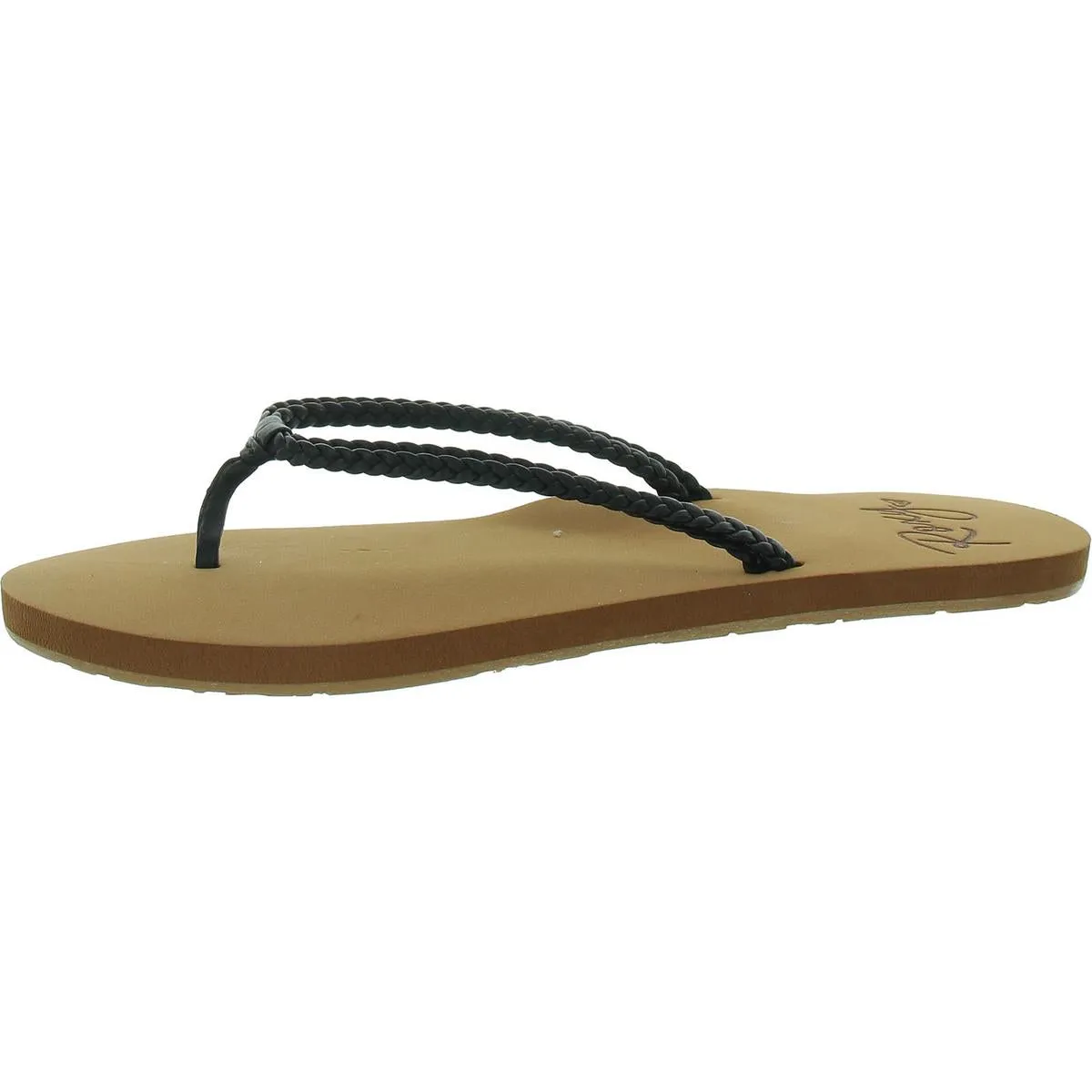 Costas Womens Flat Round Toe Flip-Flops