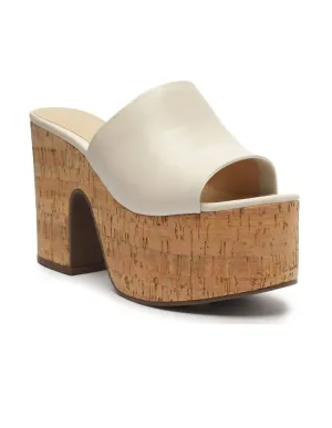 Dalle Cutout Nubuck Sandal In Pearl