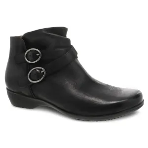 Dansko Faithe Black Burnished Nubuck Bootie (Women's)