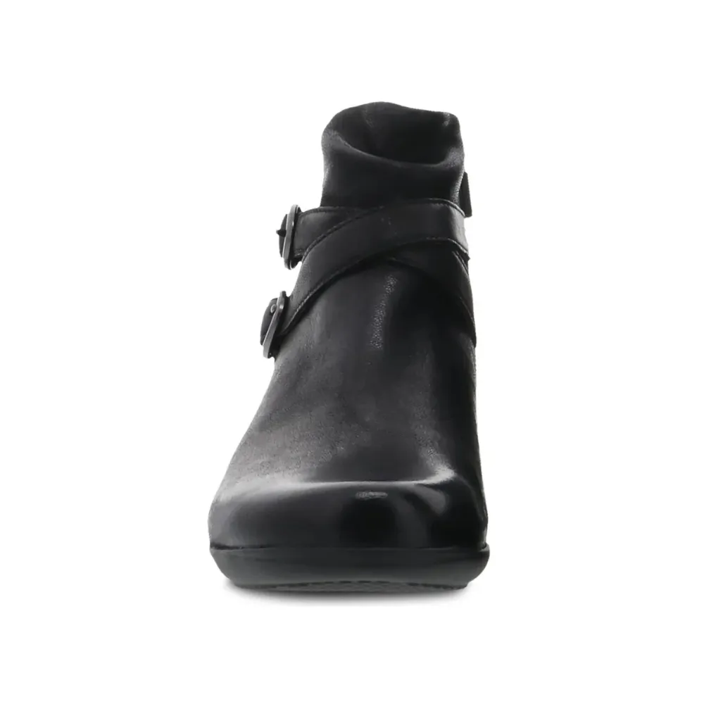 Dansko Faithe Black Burnished Nubuck Bootie (Women's)