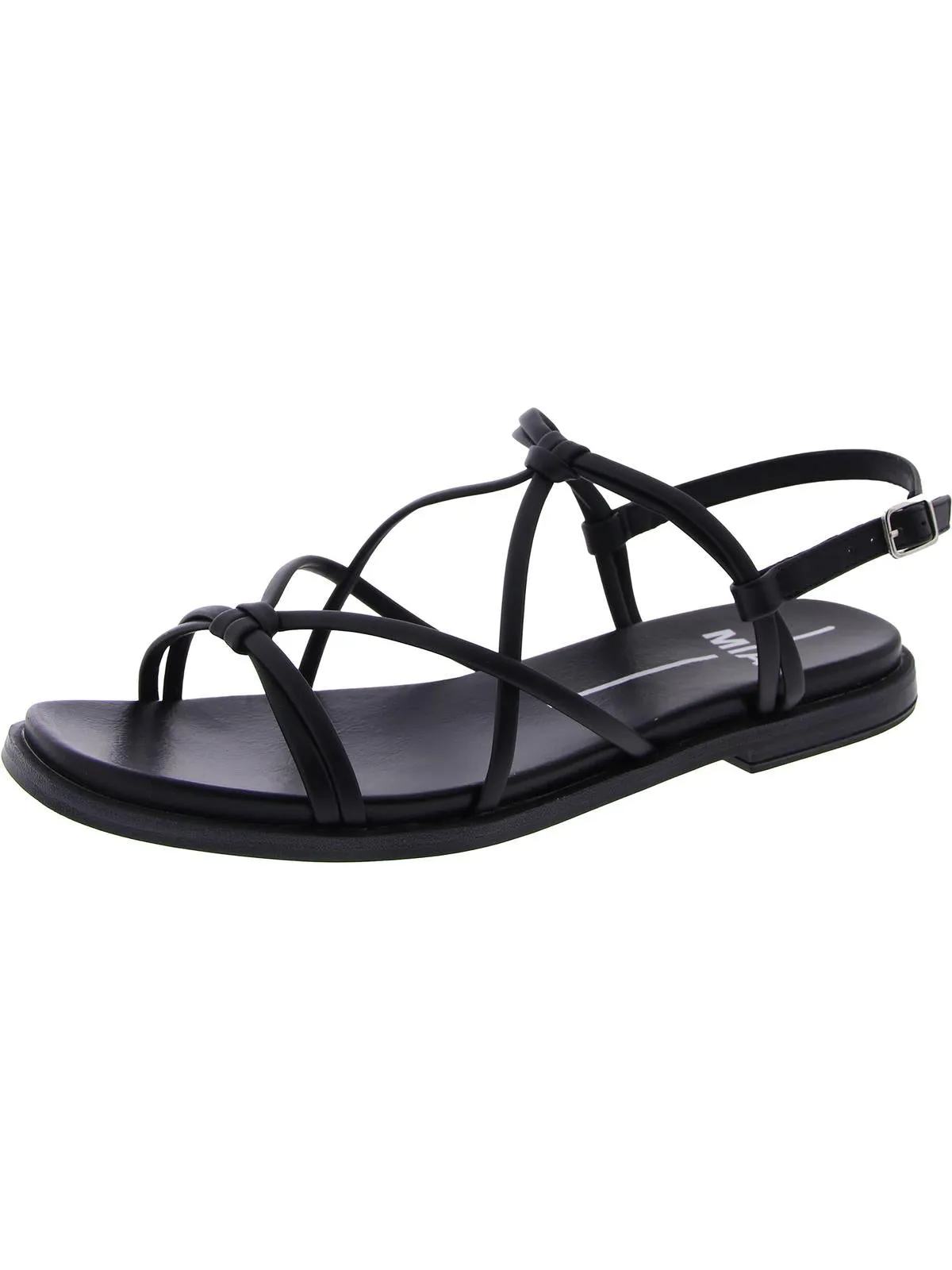 DAPHINE Womens Strappy Flat Strappy Sandals