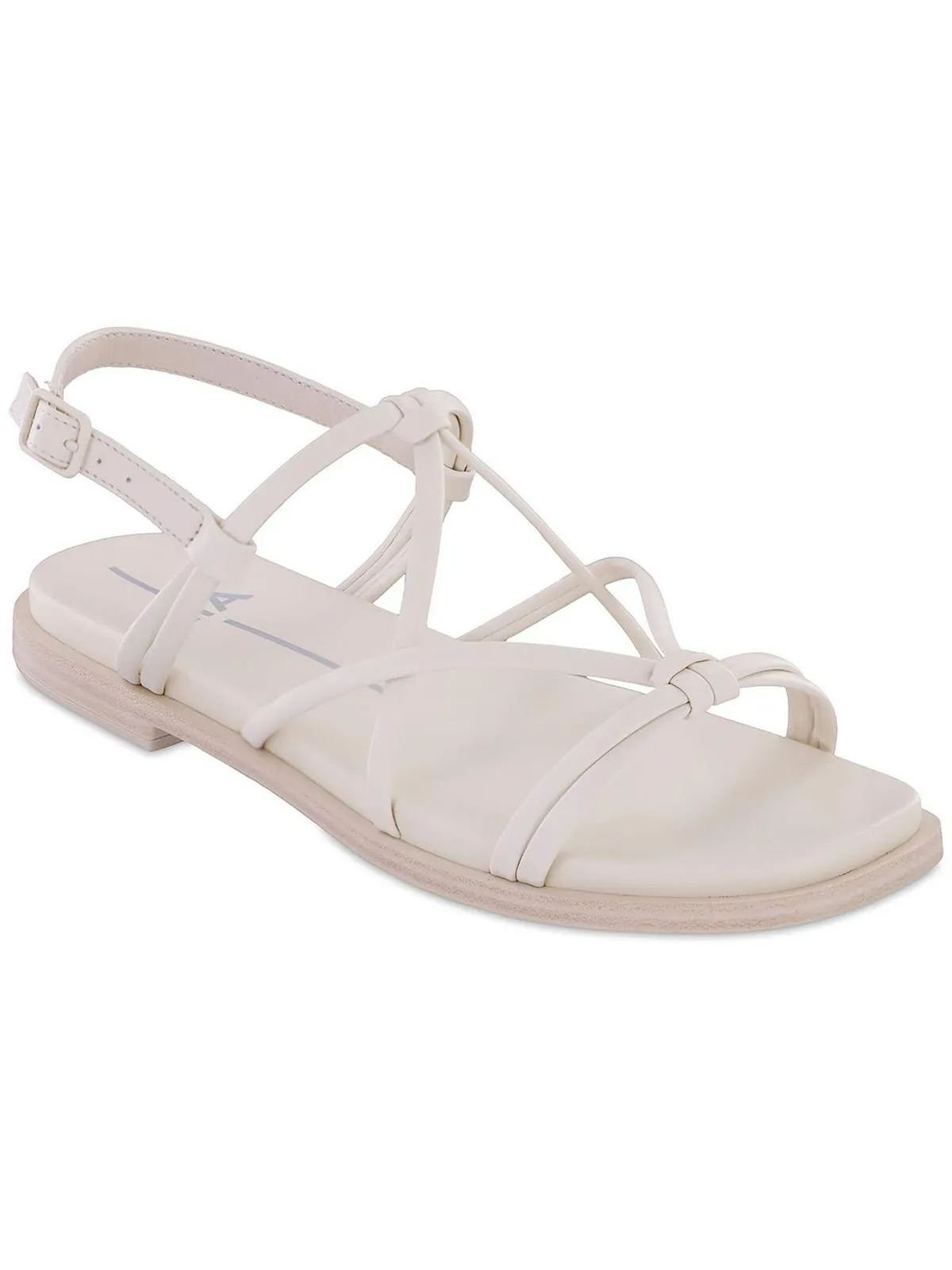 DAPHINE Womens Strappy Flat Strappy Sandals