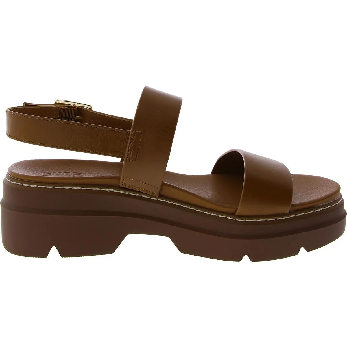 Darry Womens Leather Ankle Strap Slingback Sandals