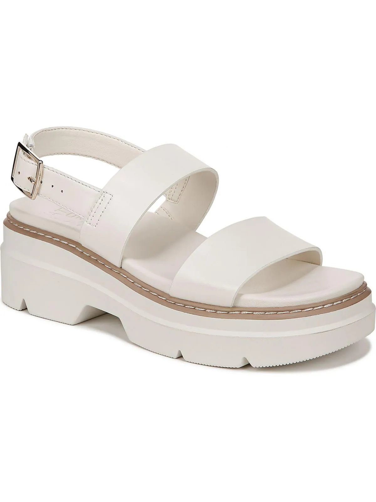 Darry Womens Leather Ankle Strap Slingback Sandals