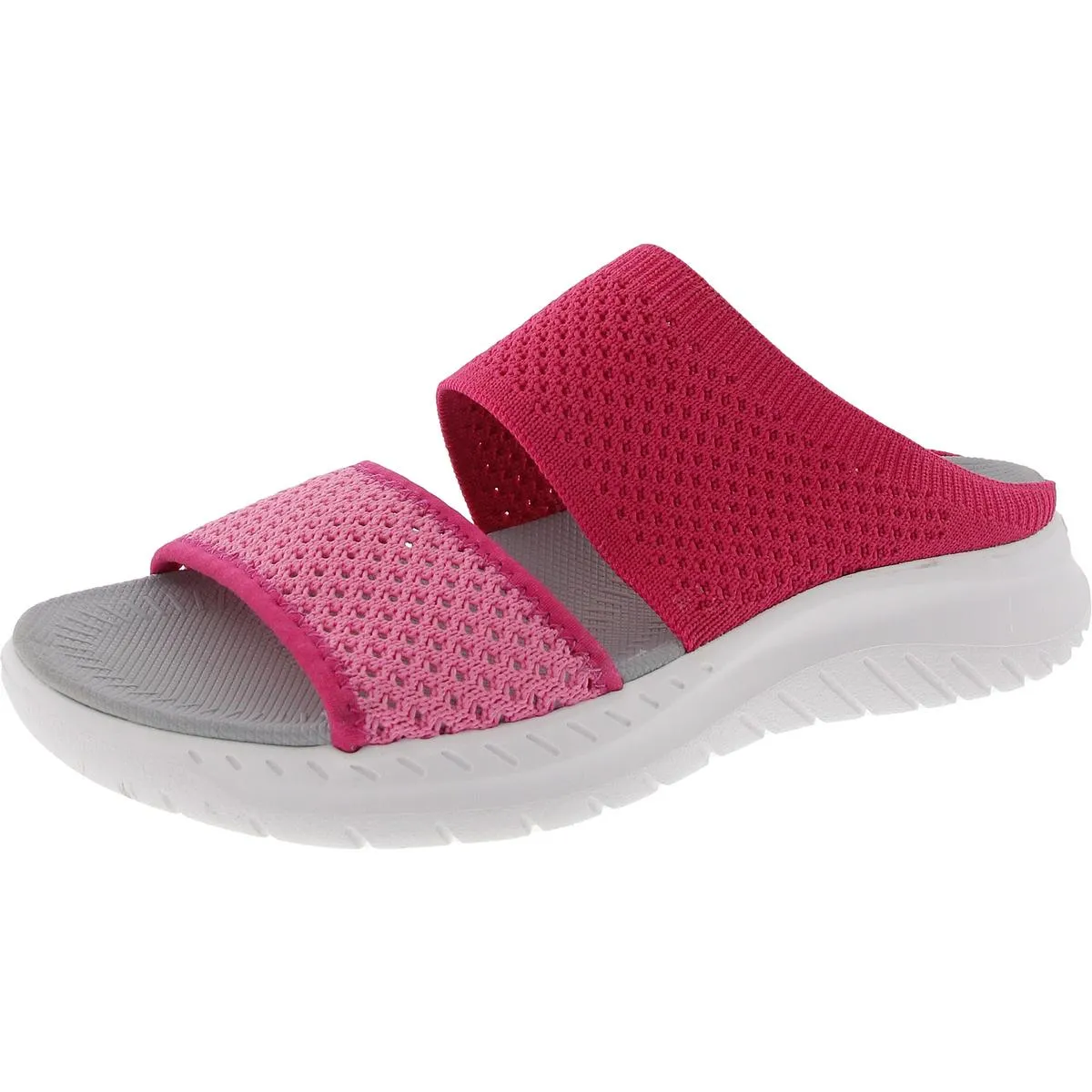 Davera Womens Padded Insole Knit Slide Sandals