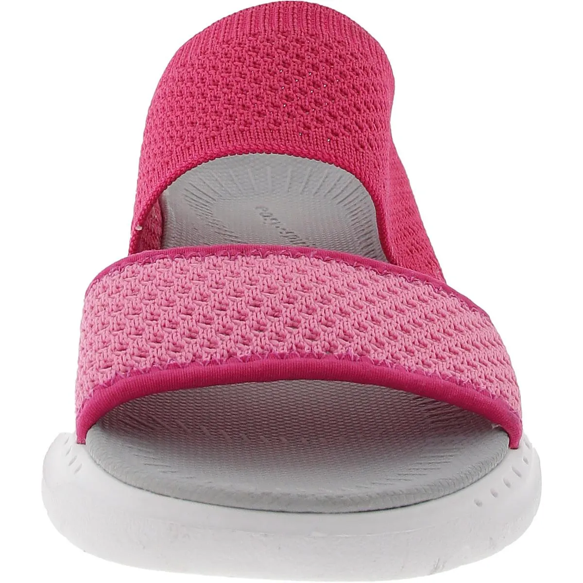 Davera Womens Padded Insole Knit Slide Sandals