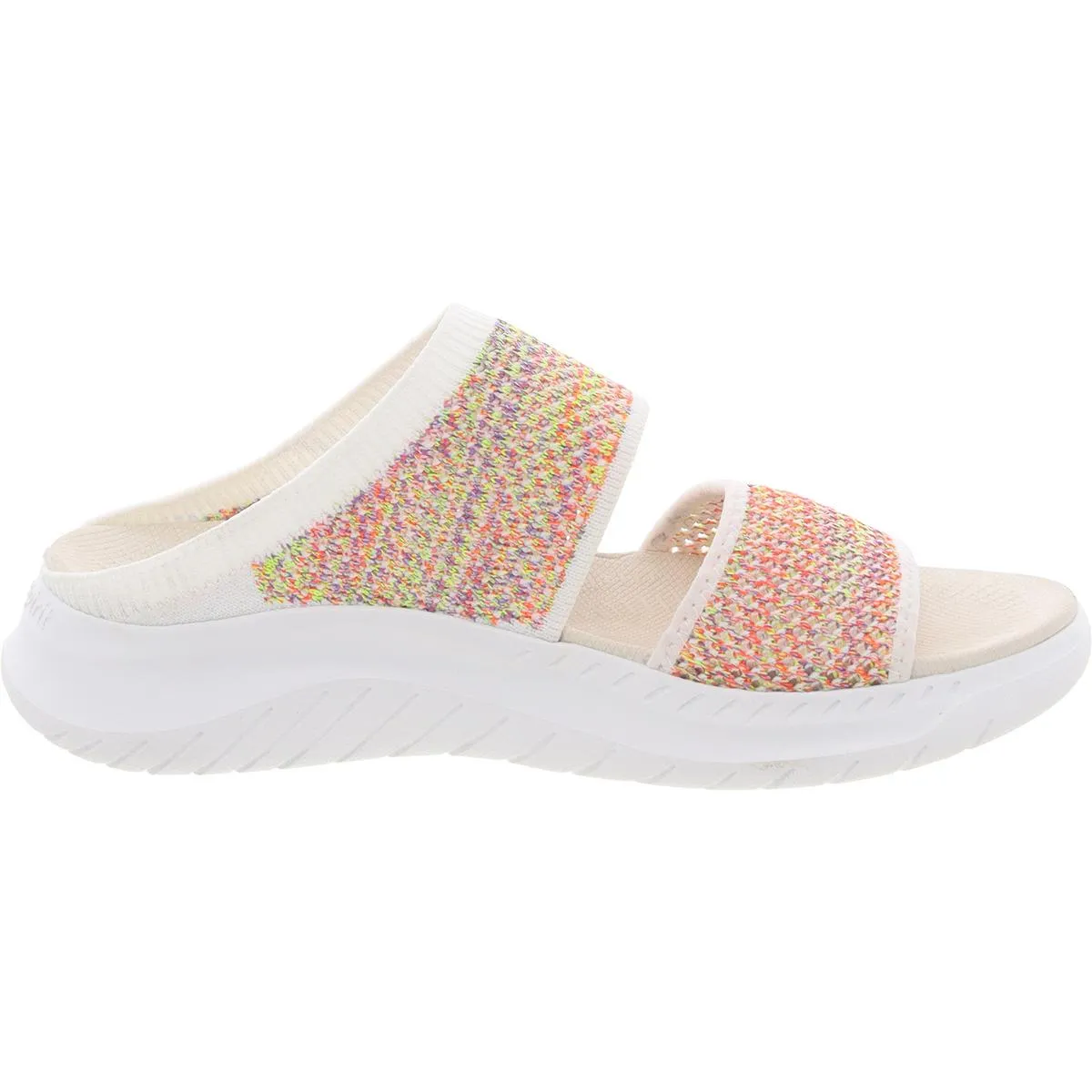 Davera Womens Padded Insole Knit Slide Sandals