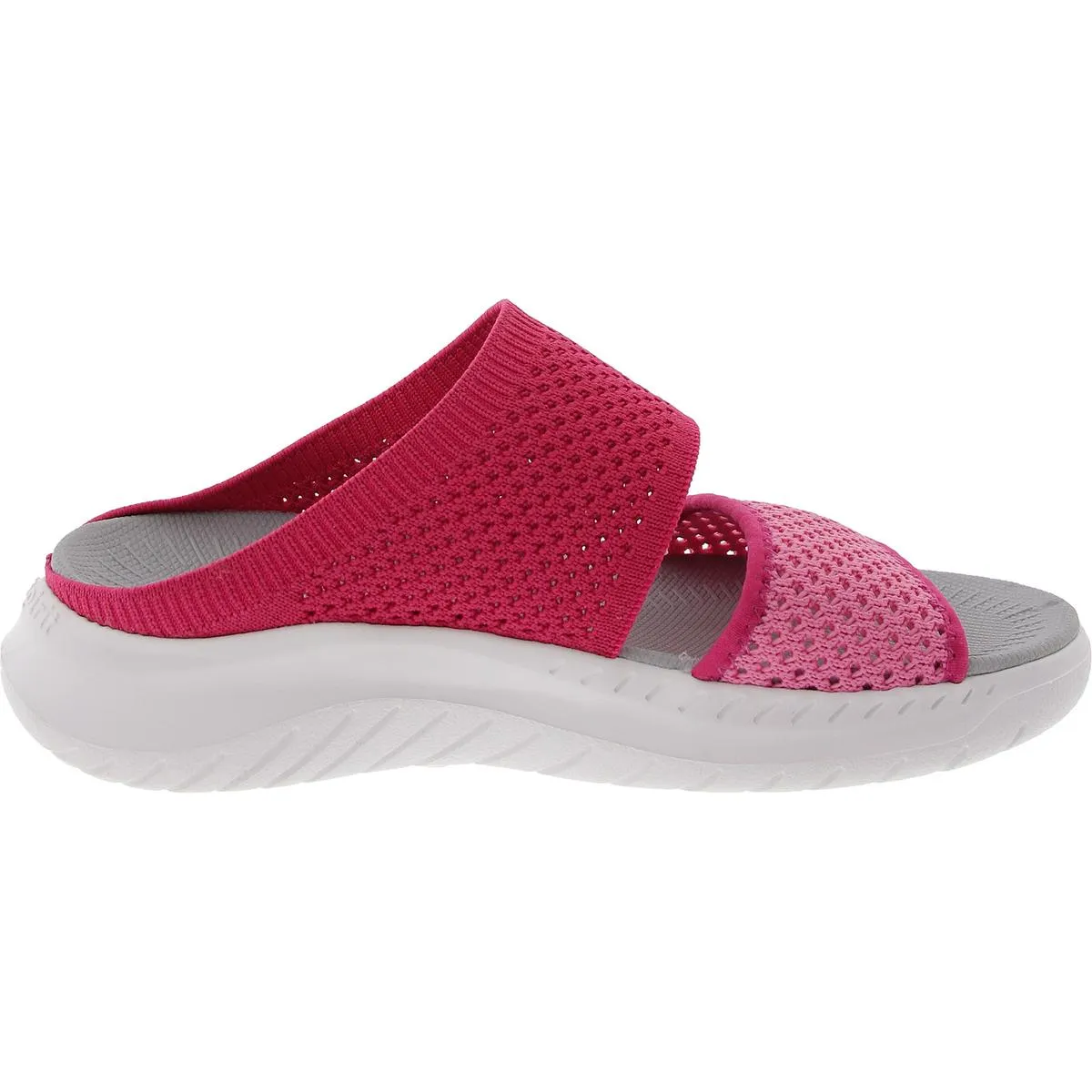 Davera Womens Padded Insole Knit Slide Sandals