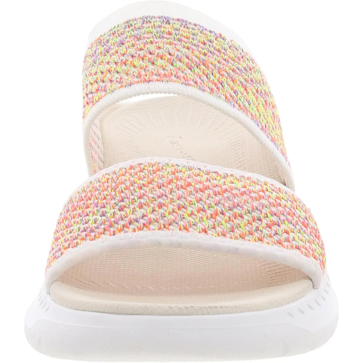 Davera Womens Padded Insole Knit Slide Sandals
