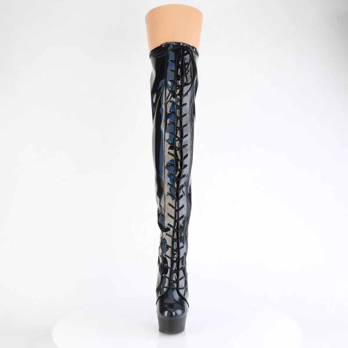DELIGHT-3029 Black Stretch Hologram Patent/Black Matte