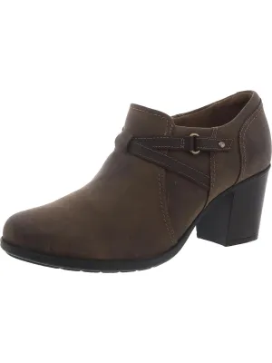Diane Lela Womens Block Heel Padded Insole Ankle Boots