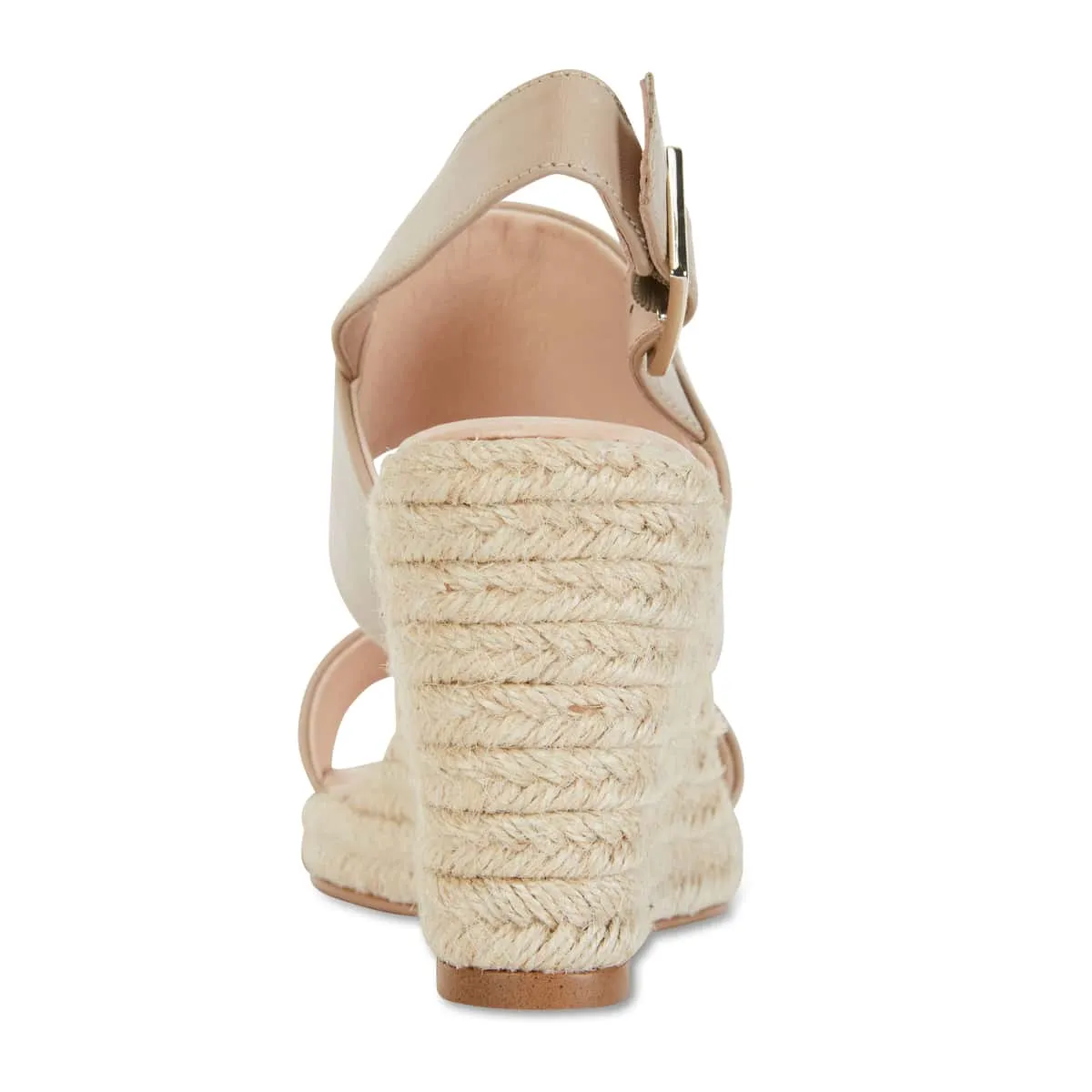 Dice Espadrille in Nude Leather