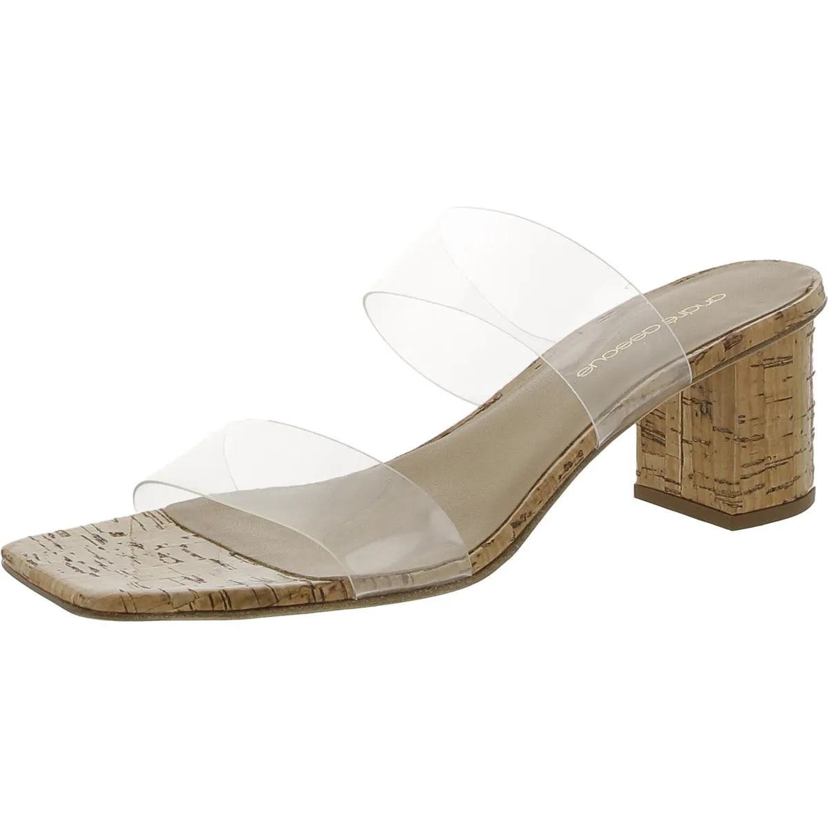 Didi Womens Vinyl Mule Slide Sandals