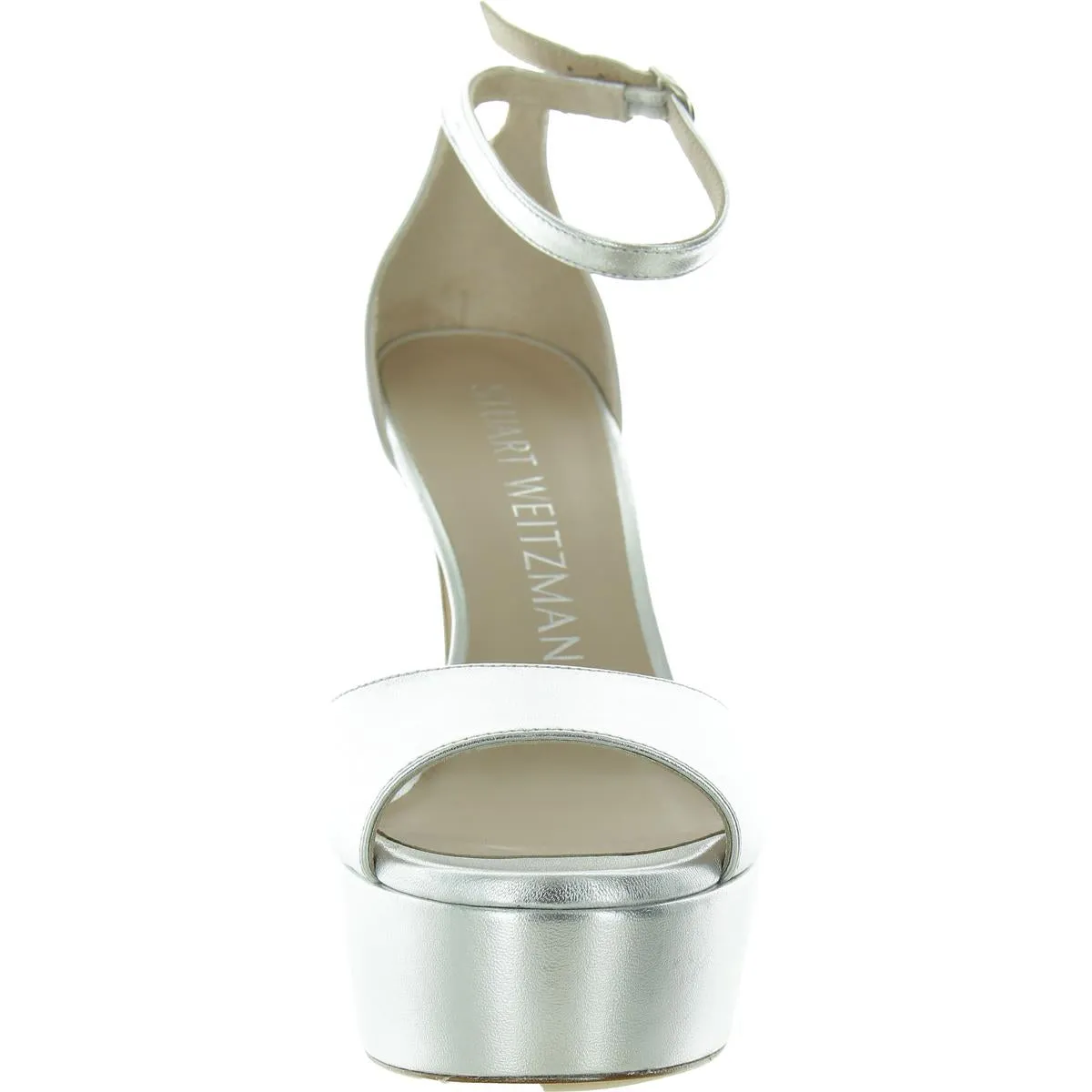 Disco Platform Womens Metallic Leather Heels