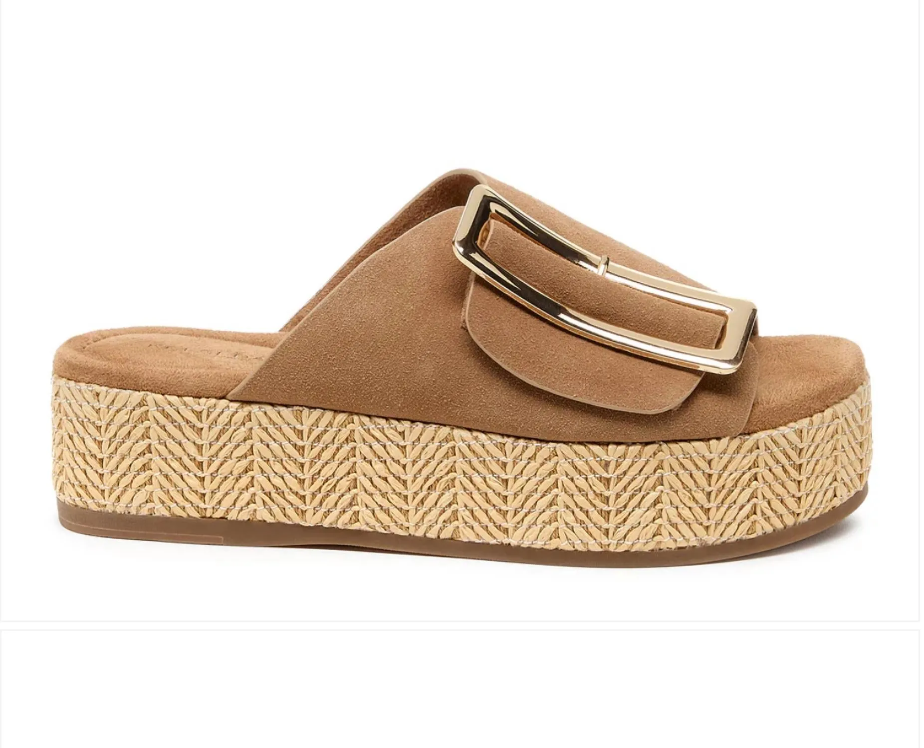 Dover Bison Suede Platform Sandals
