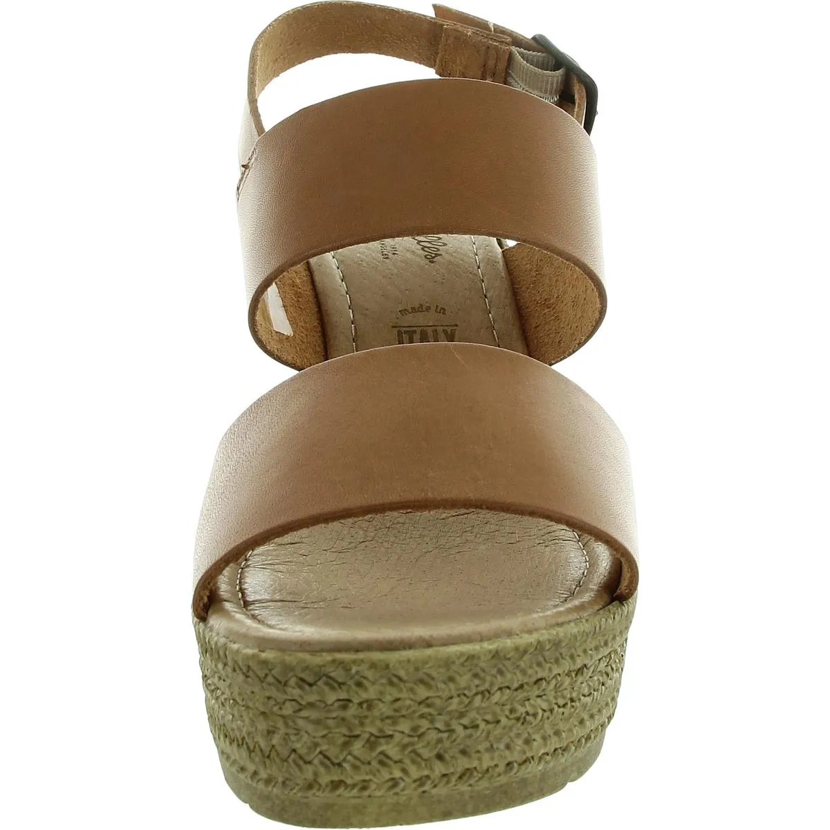 Downtime Womens Buckle Leather Wedge Sandals