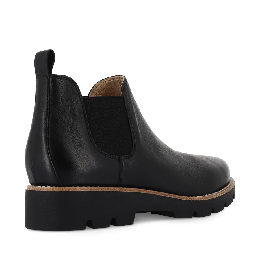 DRARIA - BLACK LEATHER BLACK SOLE