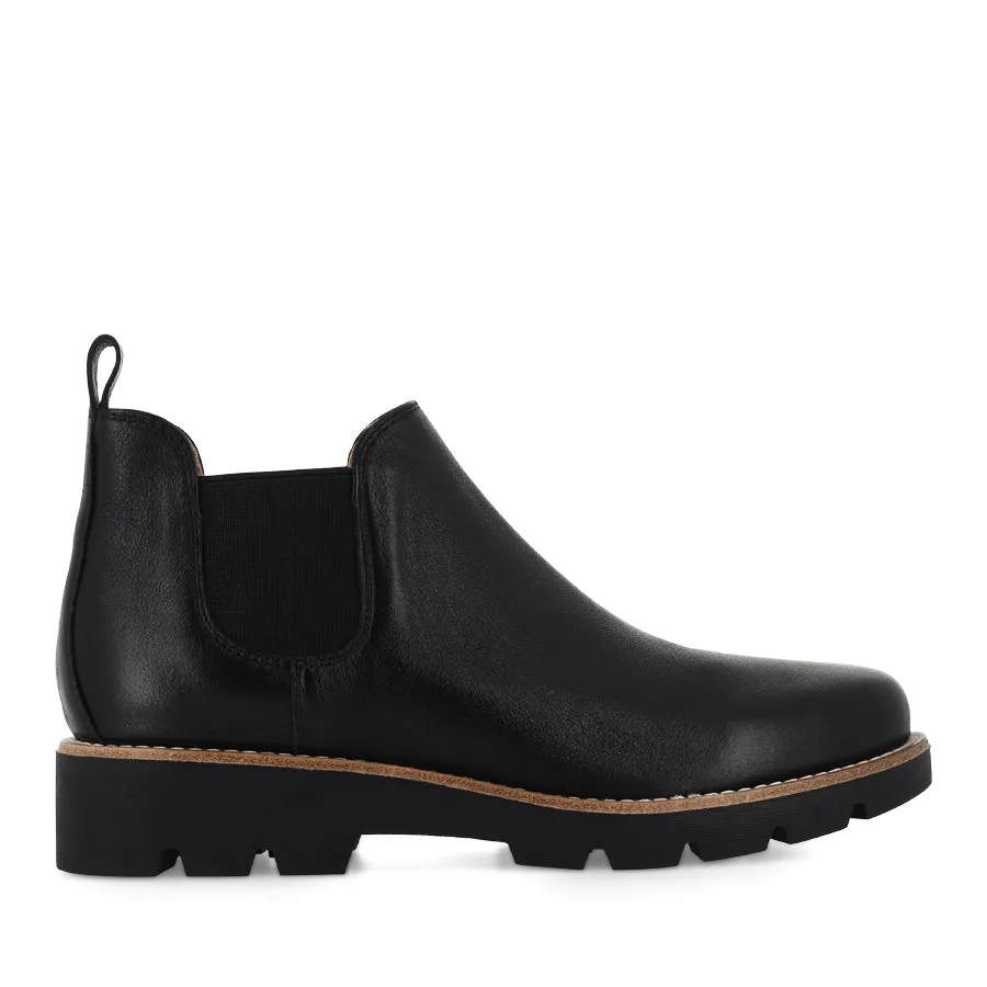 DRARIA - BLACK LEATHER BLACK SOLE