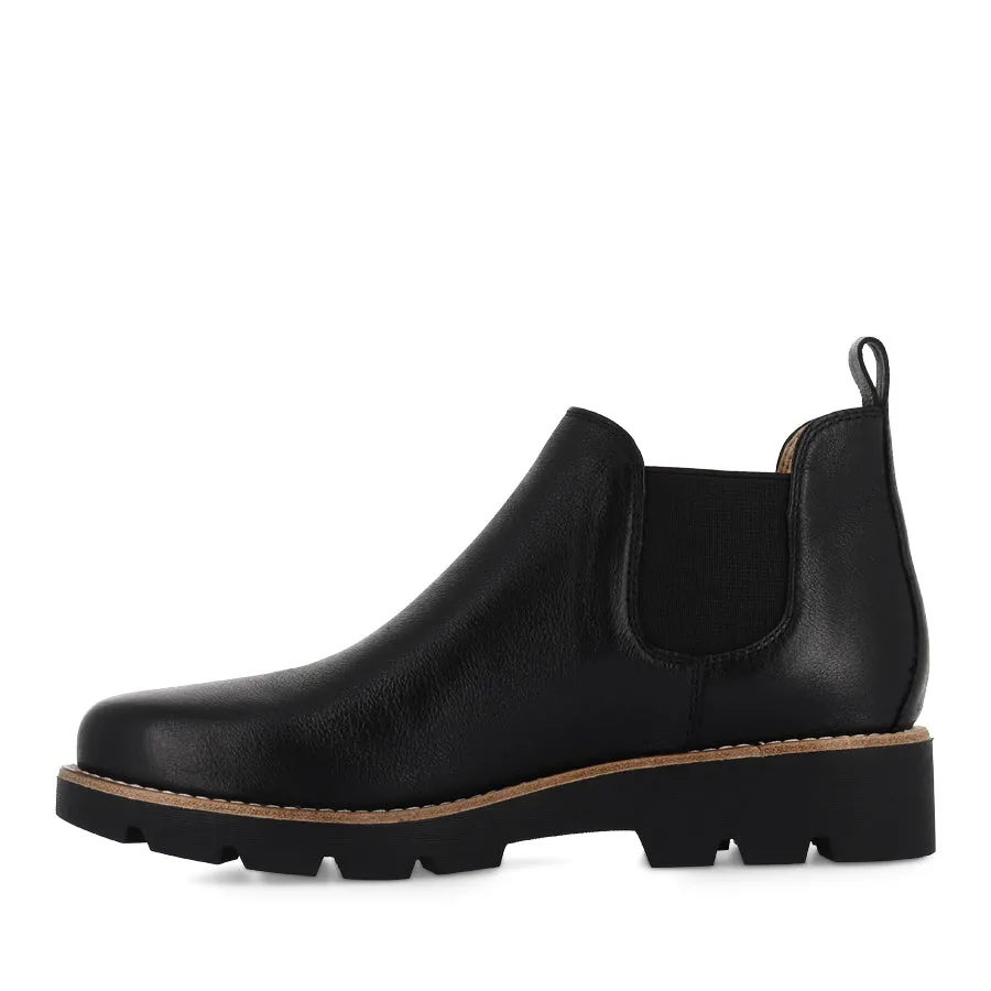 DRARIA - BLACK LEATHER BLACK SOLE