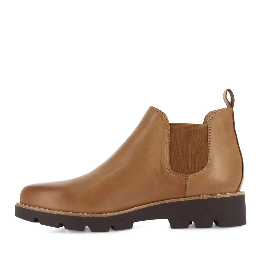 DRARIA - DARK TAN LEATHER / CHOC SOLE