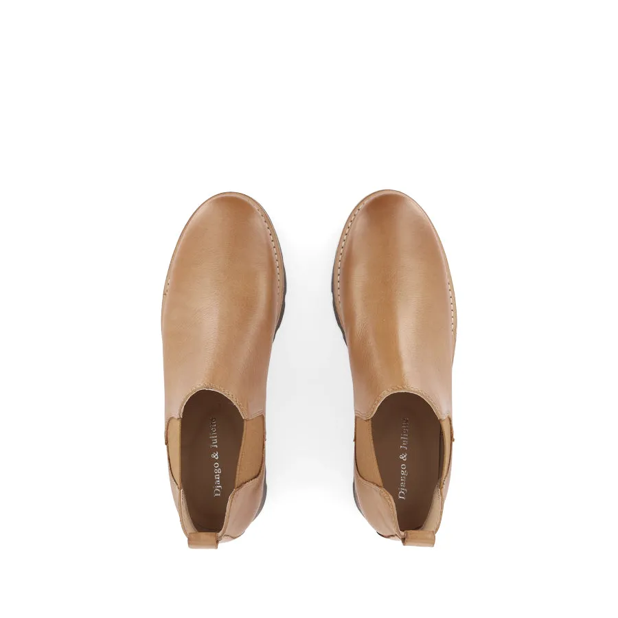 DRARIA - DARK TAN LEATHER / CHOC SOLE