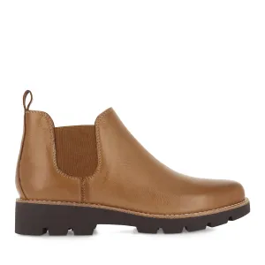 DRARIA - DARK TAN LEATHER / CHOC SOLE
