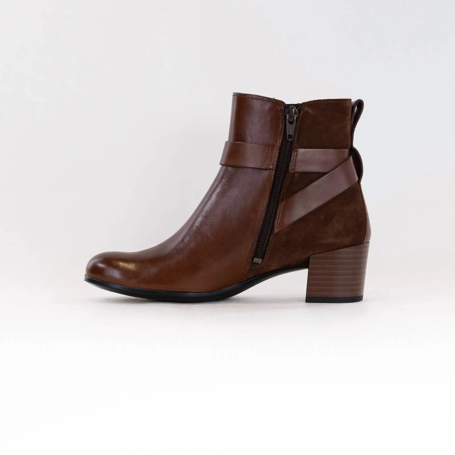 Dress Classic 35Mm Buckle Ankle Boot In Walnut