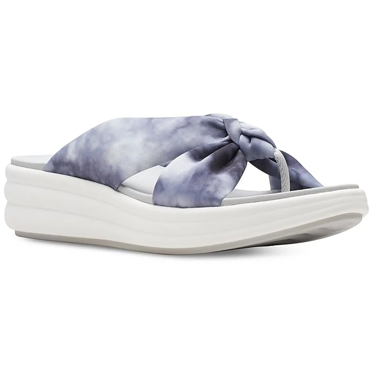 Drift Ave Womens Tie-Dye Cushioned Wedge Sandals
