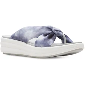 Drift Ave Womens Tie-Dye Cushioned Wedge Sandals